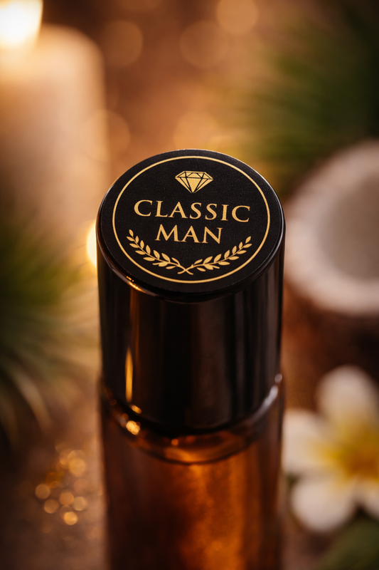 Elite Glow Classic Man Body Oil – Fresh Citrus & Cotton Scent