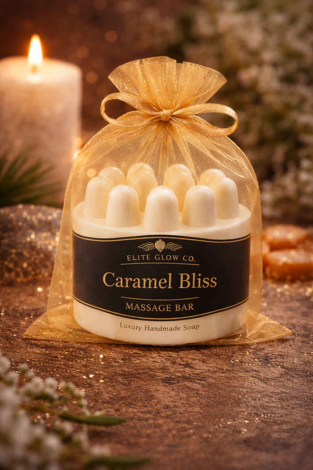 Elite Glow Caramel Bliss – Luxury Massage Bar